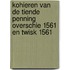 Kohieren van de tiende penning Overschie 1561 en Twisk 1561