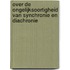 Over de ongelijksoortigheid van synchronie en diachronie