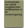 Inventarisatie van aantal zorggebonden medewerkers in de verslavingszorg door G. van der Speld
