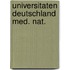 Universitaten deutschland med. nat.