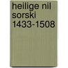 Heilige nil sorski 1433-1508 by Unknown