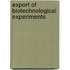Export of biotechnological experiments