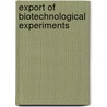 Export of biotechnological experiments by Smits
