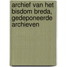 Archief van het bisdom Breda, gedeponeerde archieven door W.J.P.M. Brand