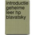 Introductie geheime leer hp blavatsky