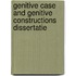 Genitive case and genitive constructions Dissertatie