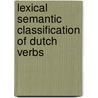 Lexical semantic classification of Dutch verbs door A.L. Oppentocht