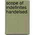 Scope of indefinites handelsed.