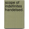 Scope of indefinites handelsed. door Ruys