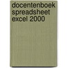 Docentenboek Spreadsheet Excel 2000 door K.E.J. Achterstraat