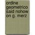 Ordine geometrico said nohow on g. merz