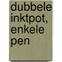 Dubbele inktpot, enkele pen