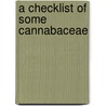 A checklist of some cannabaceae by W. Snoeijer