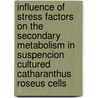 Influence of stress factors on the secondary metabolism in suspencion cultured Catharanthus roseus cells door P.R.H. Moreno