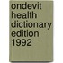 Ondevit health dictionary edition 1992