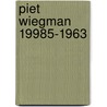 Piet Wiegman 19985-1963 by P. Spijk