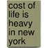 Cost of life is heavy in new york