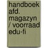 Handboek afd. magazyn / voorraad edu-fi