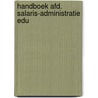 Handboek afd. salaris-administratie edu by B. Lutgens