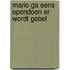 Mario ga eens opendoen er wordt gebel