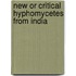 New or critical hyphomycetes from india
