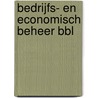 Bedrijfs- en economisch beheer BBL by E. Lockefeer