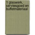 1 Glaswerk, serviesgoed en buffetmateriaal