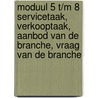 Moduul 5 t/m 8 Servicetaak, verkooptaak, aanbod van de branche, vraag van de branche door R. de Graaf