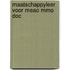 Maatschappyleer voor meao mmo doc