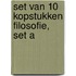 Set van 10 kopstukken filosofie, set A