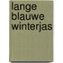 Lange blauwe winterjas