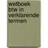 Wetboek BTW in verklarende termen