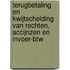 Terugbetaling en kwijtschelding van rechten, accijnzen en invoer-btw
