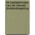 De basisprincipe van de nieuwe dividendregeling