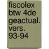 Fiscolex btw 4de geactual. vers. 93-94