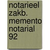 Notarieel zakb. memento notarial 92 by Michielsens