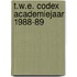 T.w.e. codex academiejaar 1988-89