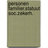 Personen familier.statuut soc.zekerh. door Eeckhoute