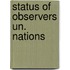 Status of observers un. nations