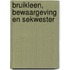 Bruikleen, bewaargeving en sekwester
