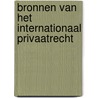 Bronnen van het internationaal privaatrecht door J. Erauw