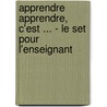 Apprendre apprendre, c'est ... - le set pour l'enseignant door Onbekend