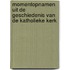 Momentopnamen uit de geschiedenis van de katholieke kerk