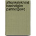 Afhankelykheid beeindigen partnergewe