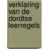 Verklaring van de dordtse leerregels