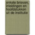 Enkele brieven, inleidingen en hoofdstukken uit de Institutie