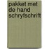 Pakket met de hand schryfschrift
