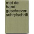 Met de hand geschreven schryfschrift