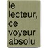 Le lecteur, ce voyeur absolu
