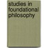 Studies in foundational philosophy